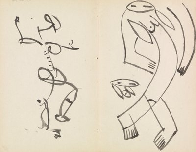 Studier av två dansande figurer av Henri Gaudier Brzeska