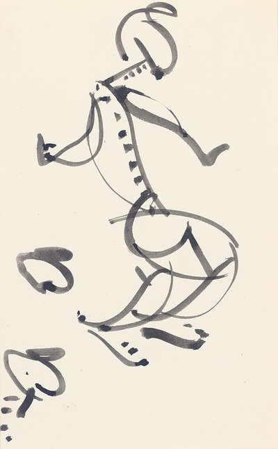 Studie för "Red Stone Dancer", 1914 av Henri Gaudier-Brzeska