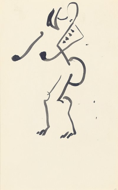 Studie för "Red Stone Dancer", 1914 av Henri Gaudier-Brzeska