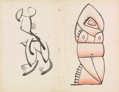 Studie för en figural skulptur, hukande figur av Henri Gaudier-Brzeska