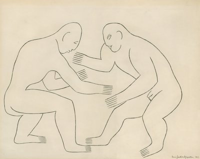 Brottarna av Henri Gaudier-Brzeska