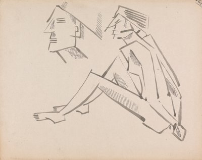 Två figurstudier av Henri Gaudier-Brzeska