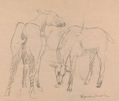 Två getter av Henri Gaudier-Brzeska