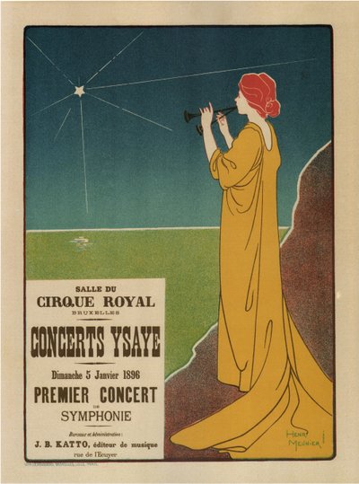 Konserter Ysaÿe, 1895 av Henri Georges Meunier