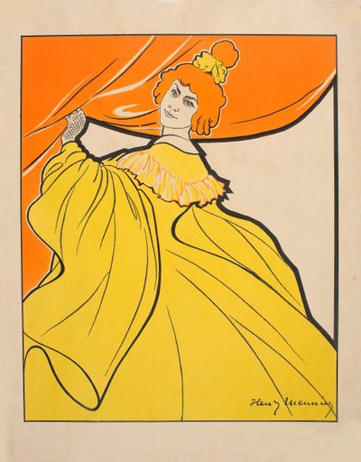 Odette Dulac, c. 1900. av Henri Georges Meunier