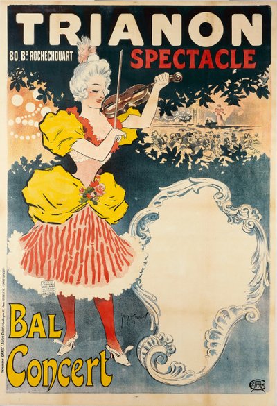 Trianon Spectacle Bal Concert, 1897. av Henri Georges Meunier