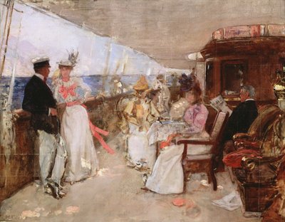 Yachting in the Archipelago, ca 1898 (skiss) av Henri Gervex