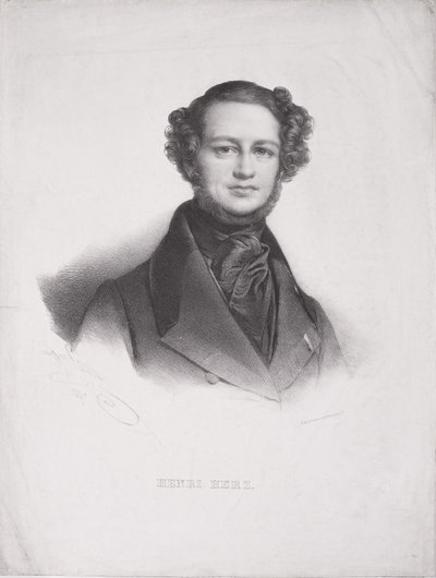 Henri Herz (1803-88) av Henri Grevedon
