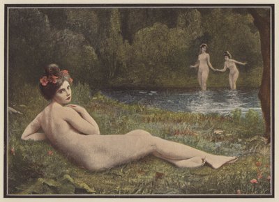 Sommarens nöjen (färg litho) av Henri Guinier