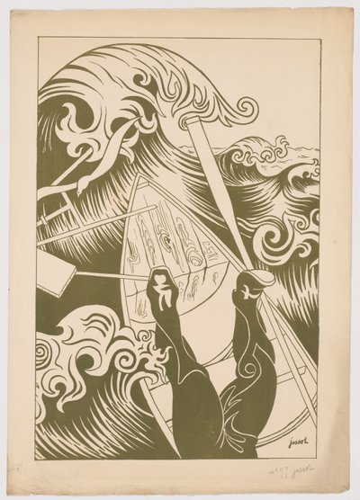 Vågen (La vague) av Henri Gustave Jossot