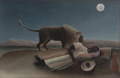 Den sovande zigenaren av Henri J.F. Rousseau