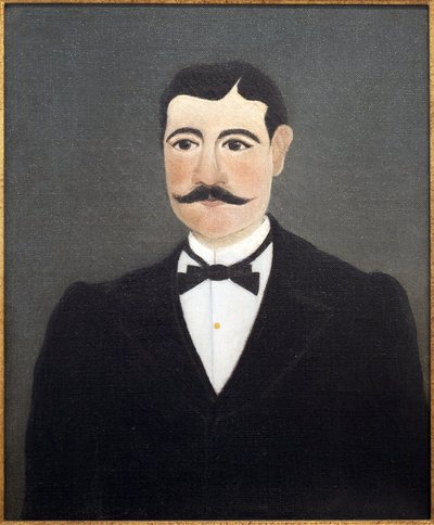 Porträtt av Frumence Biche i vanliga kläder (marechal des logis). Målning av Henri Rousseau (1844-1910), känd som tullen, olja på duk, sent 1800-tidigt 1900-tal, fransk konst, Musee International d