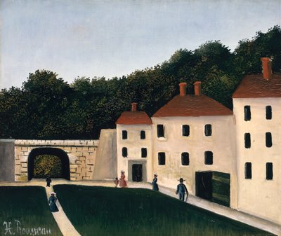 Vandrare i en park av Henri J.F. Rousseau
