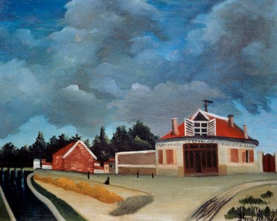 Stolsfabriken Målning av Henri Rousseau dit le Douanier Rousseau (1844-1910) 1900-tal sön. 0,46x0,38 m Paris, Musee de l