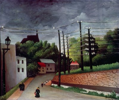 Vy över Malakoff, Hauts-de-Seine av Henri J.F. Rousseau