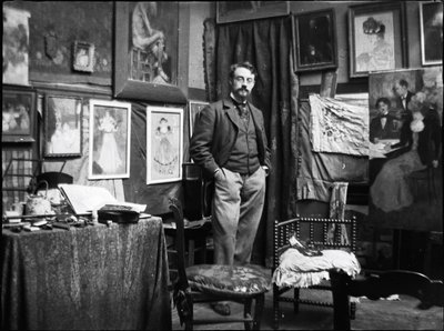 Henri Matisse i verkstaden hos Henri Evenepoel, 1897. av Henri Jacques Edouard Evenepoel