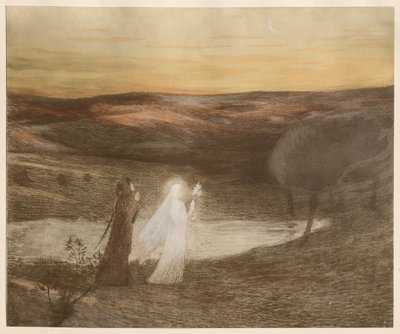 Dante möter Beatrix av Henri Jean Guillaume Martin