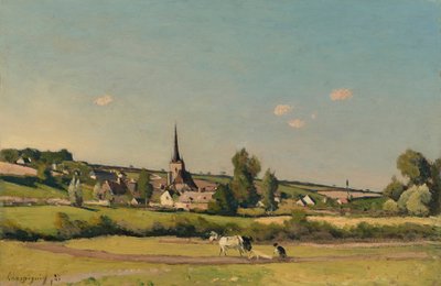 Utsikt över Saint Privé av Henri Joseph Harpignies
