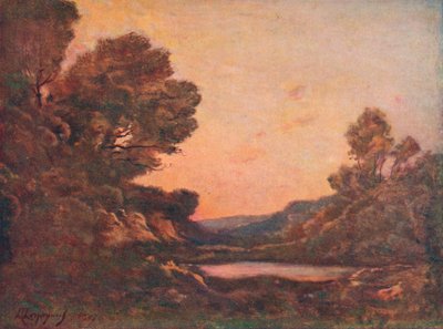 Solnedgång, 1907 av Henri Joseph Harpignies
