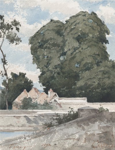 Utsikt från vallarna vid Chartres, 1893. av Henri Joseph Harpignies