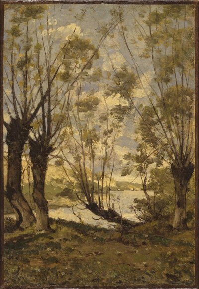 Willows on the banks of the Loire, 1893 av Henri Joseph Harpignies