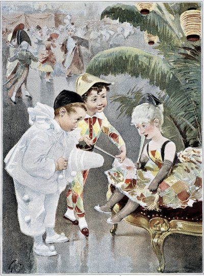 Barndräkt eller maskerad bal - sjuk. av Geoffroy, i "" Figaro Illustré", maj 1901 av Henri Jules Jean Geoffroy