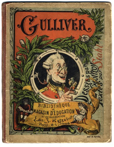 Porträtt av Lemuel Gulliver. Omslag till "" Gulliver