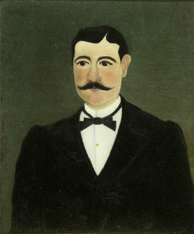 Porträtt av Frumence Biche i civila kläder, ca 1891. av Henri Julien Félix Rousseau