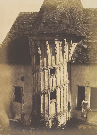 Trätrappa i Chartres, 1852. av Henri Le Secq