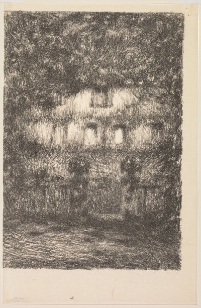 Huset i månsken av Henri Le Sidaner