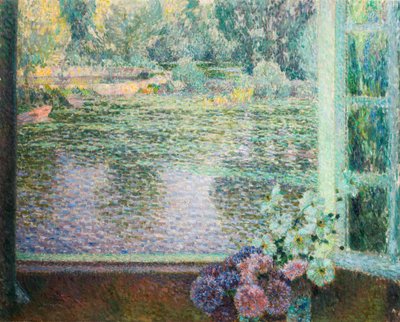 Fönster På Floden. av Henri Le Sidaner