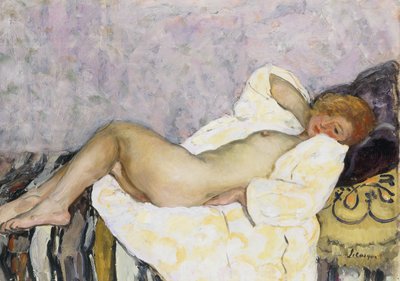 liggande nu; nu soffa E, av Henri Lebasque