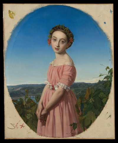 Faustine Léo (1832-1865) av Henri Lehmann