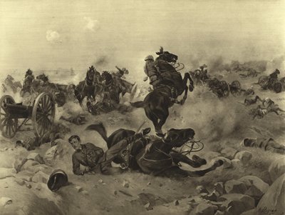 Slaget vid Colenso, 1899 (gravyr) av Henri Louis Dupray