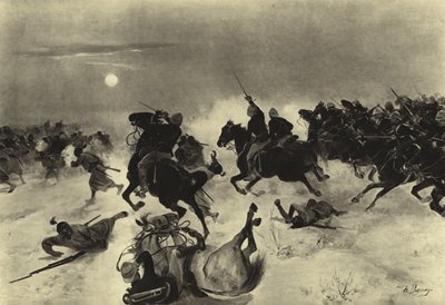 Slaget vid Kassassin, 1882 (gravyr) av Henri Louis Dupray