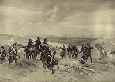 Slaget vid St Cloud, 1814 (gravyr) av Henri Louis Dupray