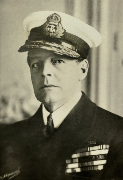 Porträtt av amiral David Beatty (foto) av Henri Manuel