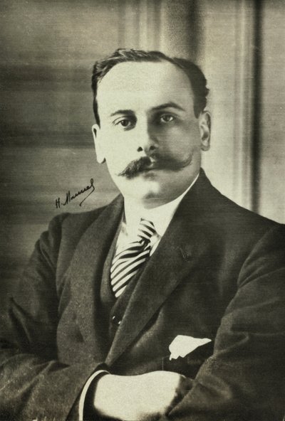 Porträtt av Henri De Jouvenel (fotografi) av Henri Manuel
