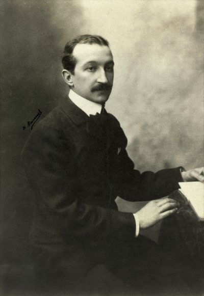 Porträtt av Michel Corday (foto) av Henri Manuel