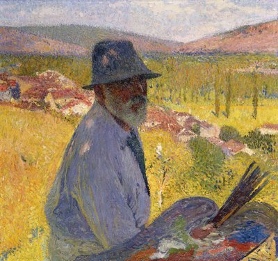 Självporträtt på La Bastide-du-Vert; Självporträtt på La Bastide-du-Vert, 1905 av Henri Martin