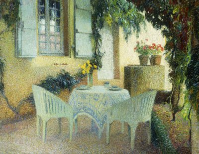 Terrass på herrgården i Marquayrol, av Henri Martin