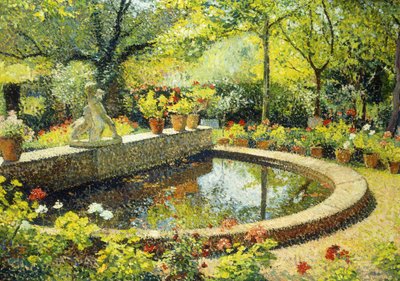 Dammen vid Marquayrol; Le Basin de Marquayrol, ca 1930 av Henri Martin