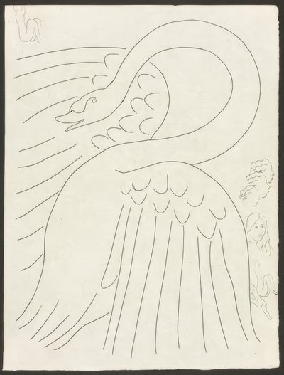 Några sonetter: Frontispiece, plansch 24 från Poesies de Mallarmé av Henri Matisse