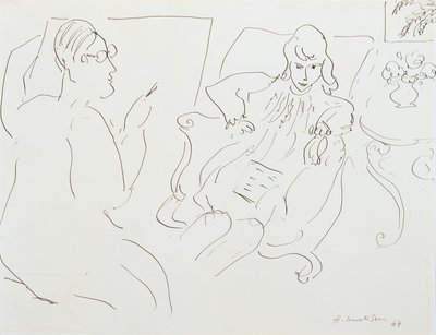 Konstnär med modell av Henri Matisse
