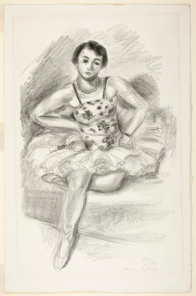 Balettdansös, från Ten Dancers av Henri Matisse