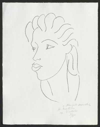 Kinesiska med randigt hår av Henri Matisse