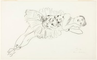 Liggande dansare, från Ten Dancers av Henri Matisse
