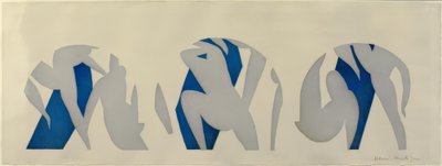 Dansen, grå, blå, vit av Henri Matisse