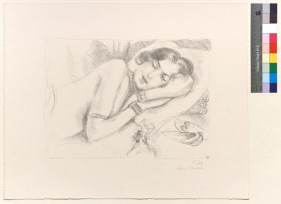 Sovande figur med tofflor av Henri Matisse