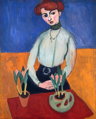 Flicka med tulpaner av Henri Matisse